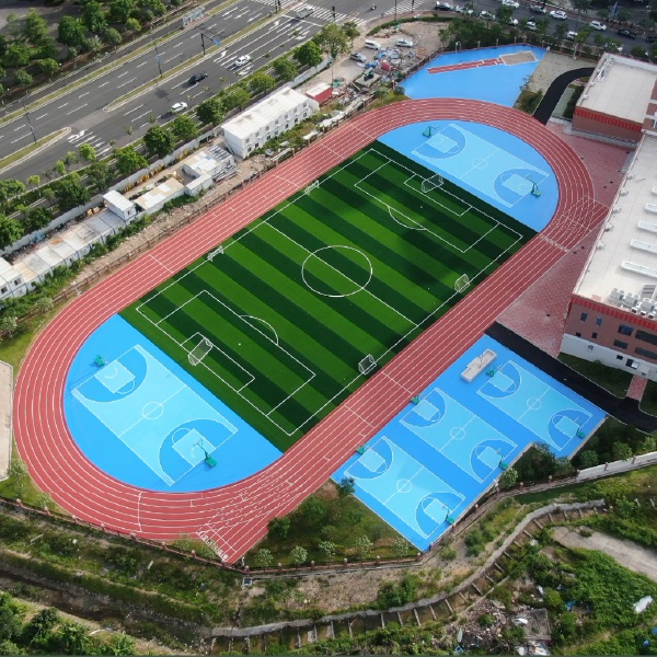 Durable Weather-Resistant Rubber Running Track