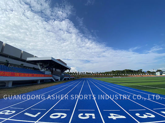 Customizable Full Polyurethane Rubber Running Track Surface for Outdoor Facilities Low Maintenance Full PU Synthetic Track for Sports Facilities