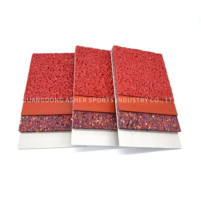 High Flexible Rubber Sandwich System Running Track Non Slip Recycled Floor Type