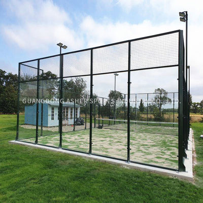 Weatherproof Padel Tennis Single Court LED Lighting Panoramic