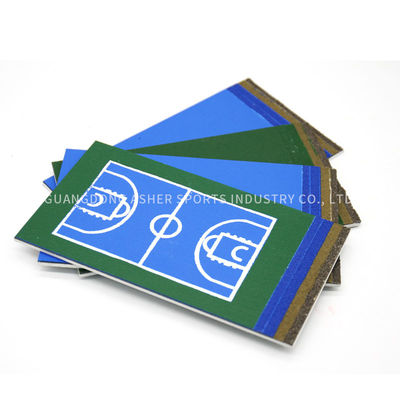 Smooth Surface Acrylic Sports Flooring Colorful Tennis Court Use