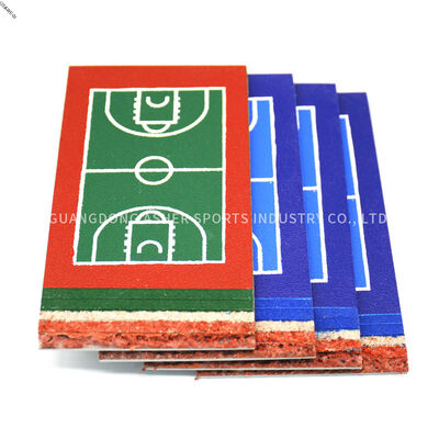 Shock Absorbing Acrylic Synthetic Flooring , Anti Slip Tennis Court Floor Material