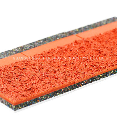 Rubber Flexible Sandwich System Running Track TPU Smooth Flooring Type