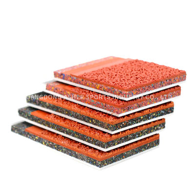 Sandwich Type Rubber Jogging Track , Excellent 10mm Rubber Gym Flooring