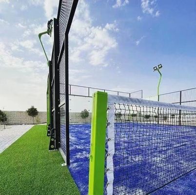 Customizable Color Artificial Grass  Padel Tennis Courts Lawn With Visible Court Lines And Standards
