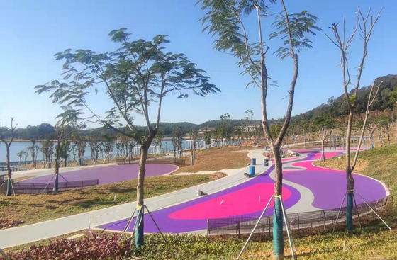 Customized Color EPDM Rubber Running Track Flexible Surface Easy Install Excellent Durability Shock Absorption