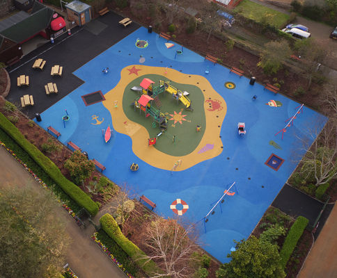 Custom Colored EPDM Rubber PU Running Track With Excellent Durability And Shock Absorption UV Resistance