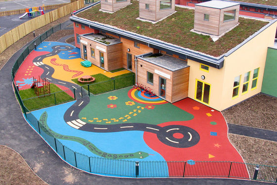 Custom EPDM Rubber Running Track Customized Surface Color UV And Weather Resistant