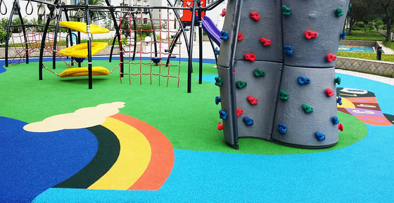 Customized EPDM Rubber Running Track Excellent Flexibility Slip Resistance Many Colors Available