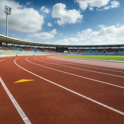 Drainage And UV Resistance IAAF Running Track With Shock Absorptionness Of 35% To 50%