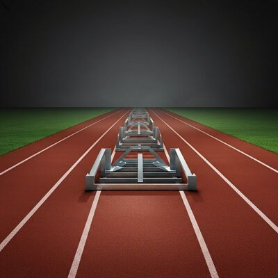 Shockwave Track IAAF Certified Shock Absorbing Running Track With Drainage And UV ...