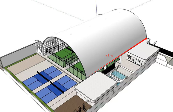 Wheelchair Accessible Padel Tennis Courts Fields Type With PE Fence