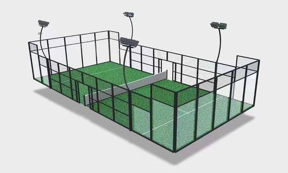 Industrial-grade Padel Court With Hot-dip Galvanized Steel Quick Drainage For Backyard Paddle Court