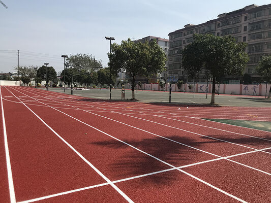 Professional 13-25mm Thickness UV-Resistant EPDM Rubber Running Track with Multi-Porous Elastic System