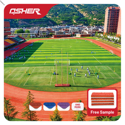 Hybrid PU Stadium Running Track Surface With Multi Layer PU Rubber Construction For Professional Training Centers Stadium Support Areas And Contractors