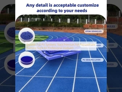 Durable Full PU Synthetic Track Premium Full Polyurethane Running Track for Professional Stadiums