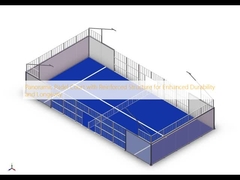 Panoramic Padel Court with Reinforced Structure for Enhanced Durability and Longevity