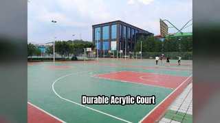 Durable Acrylic Sports Flooring Easy Install