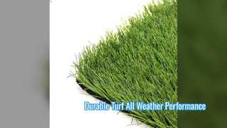 Durable Artificial Football Turf Weather Resistant Grass