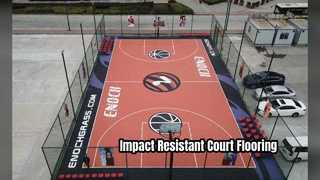 Durable Acrylic Sports Flooring High Shock Absorption