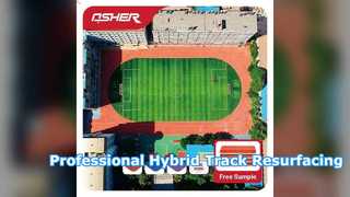 Hybrid PU Stadium Running Track Professional Resurfacing